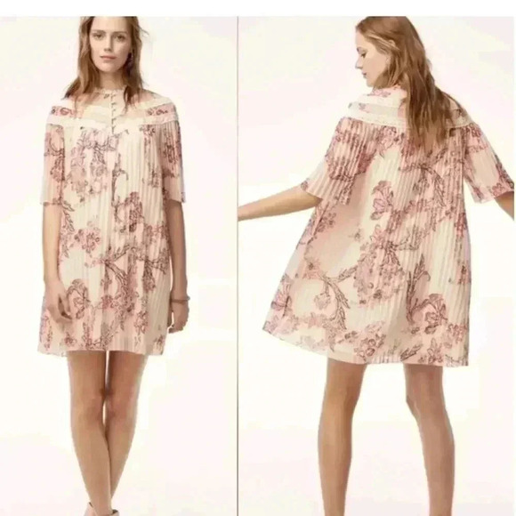 Aritzia Wilfred Rousell Pleated Dress Size Small - Picture 1 of 5